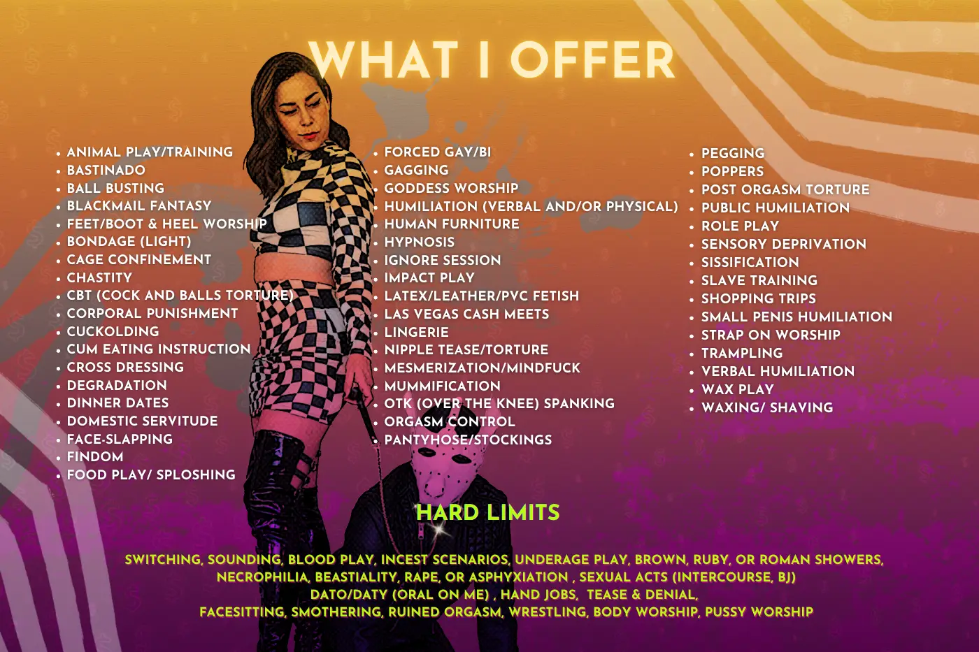Dominatrix Goddess Anyadaga Offers